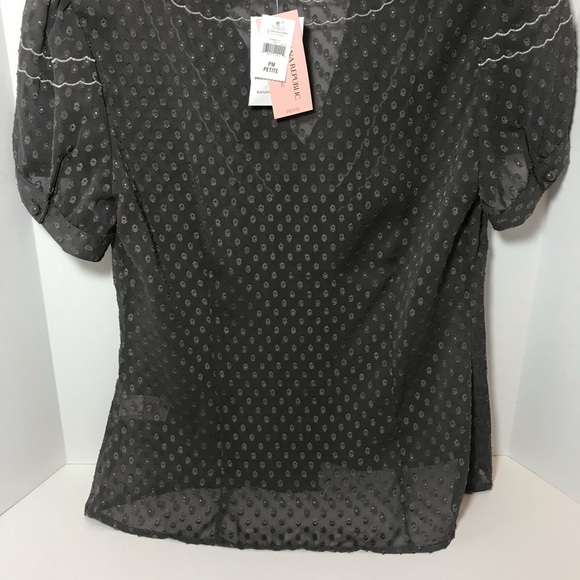 Banana Republic sheer blouse BNWT Petite Medium PRICE FIRM! - Picture 7 of 7